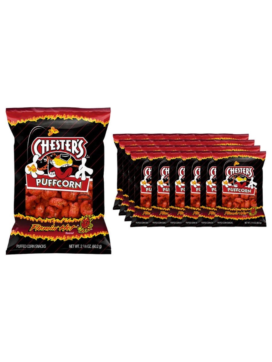 Chesters Puffcorn Flamin Hot 2oz