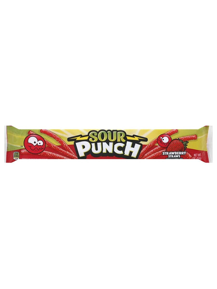 Sour Punch Straws Strawberry 2oz