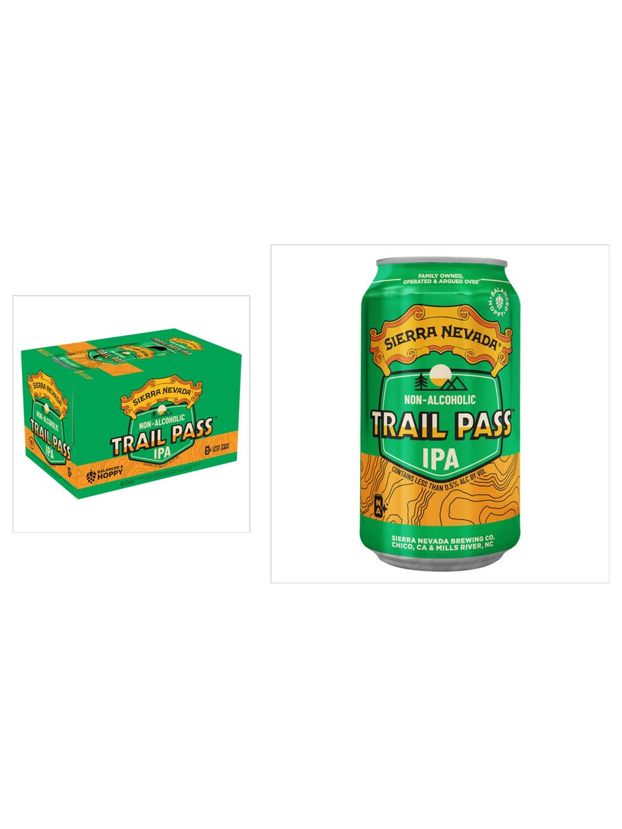 Sierra Nevada Non Alcoholic Trail Pass Ipa 6 PACK CANS