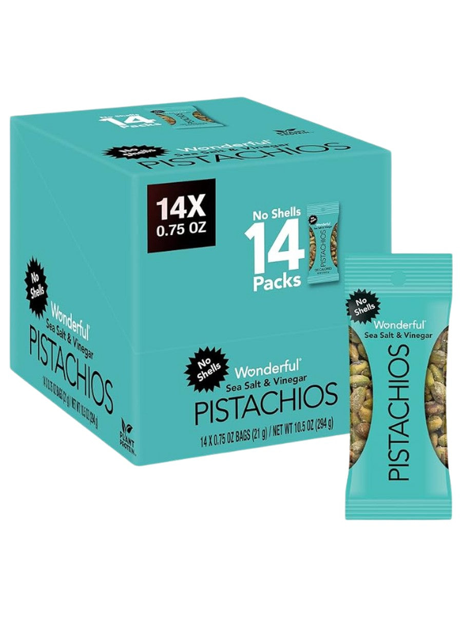 Wonderful Pistachios No Shells Sea Salt &amp; Vinegar 0.75oz