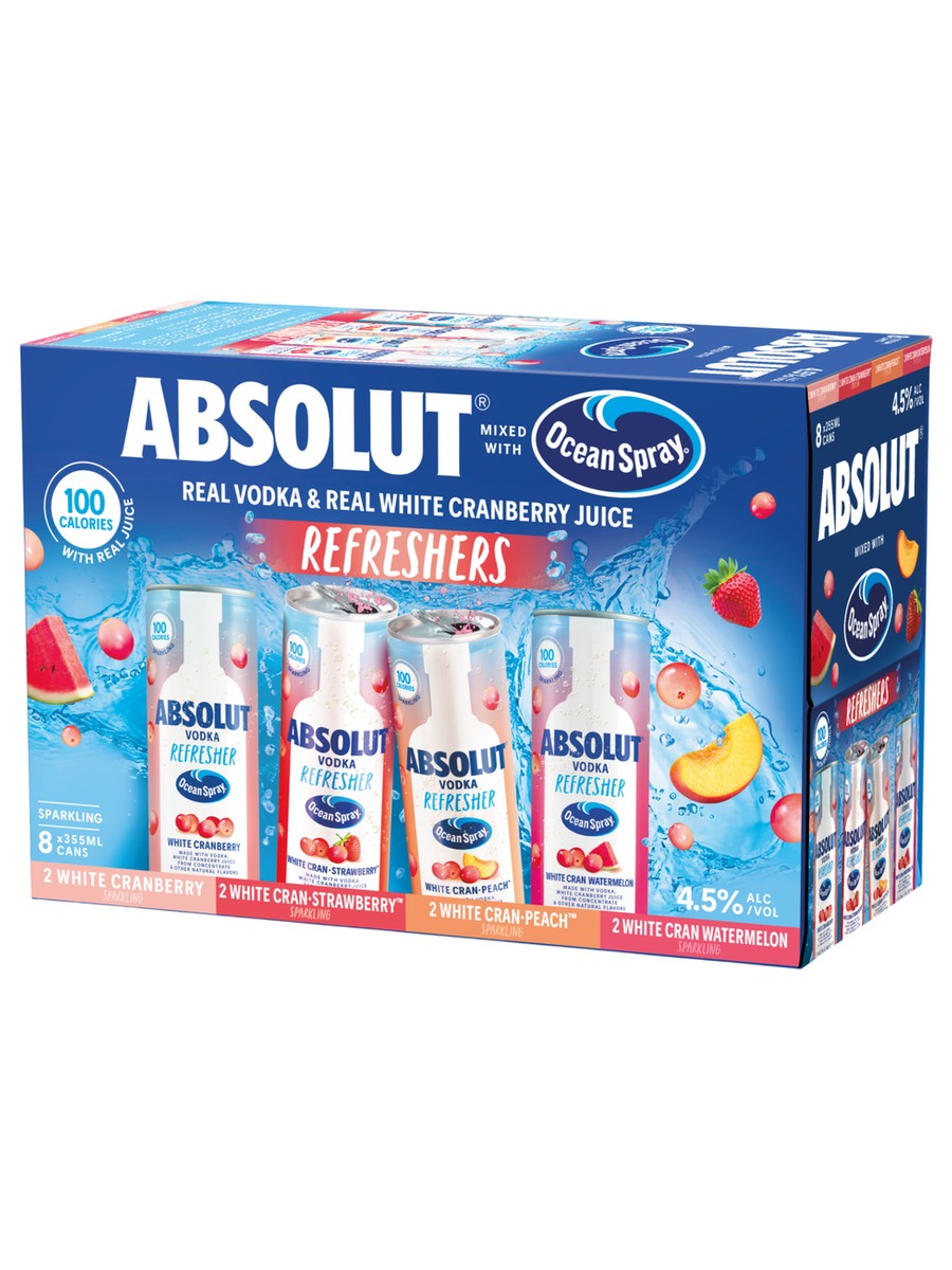 Absolut Vodka Cranberry Variety Pack 8 Pack