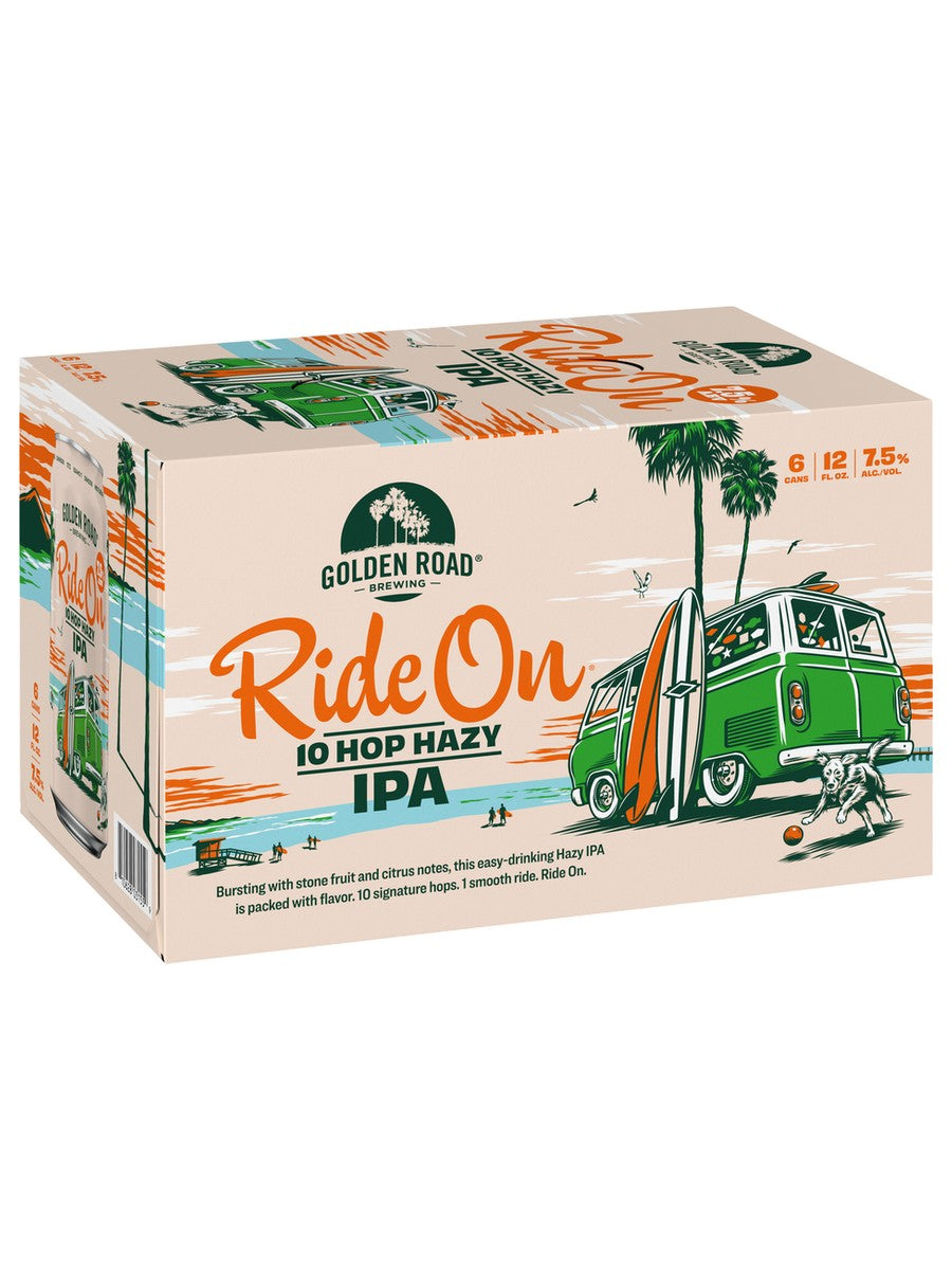 Golden Road Ride On 10 Hop Hazy Ipa 6 PACK CANS