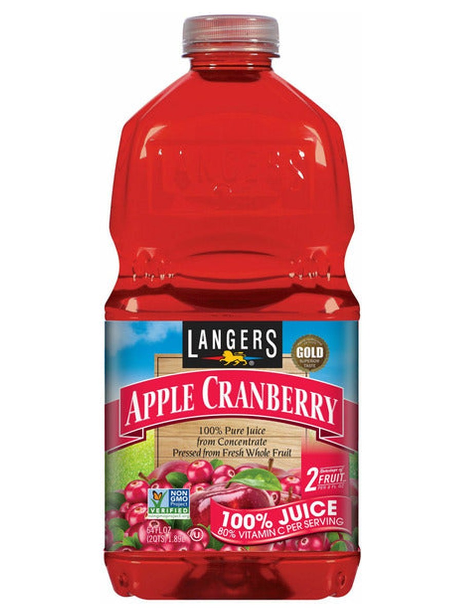 Langers Apple Cranberry 64oz DEP