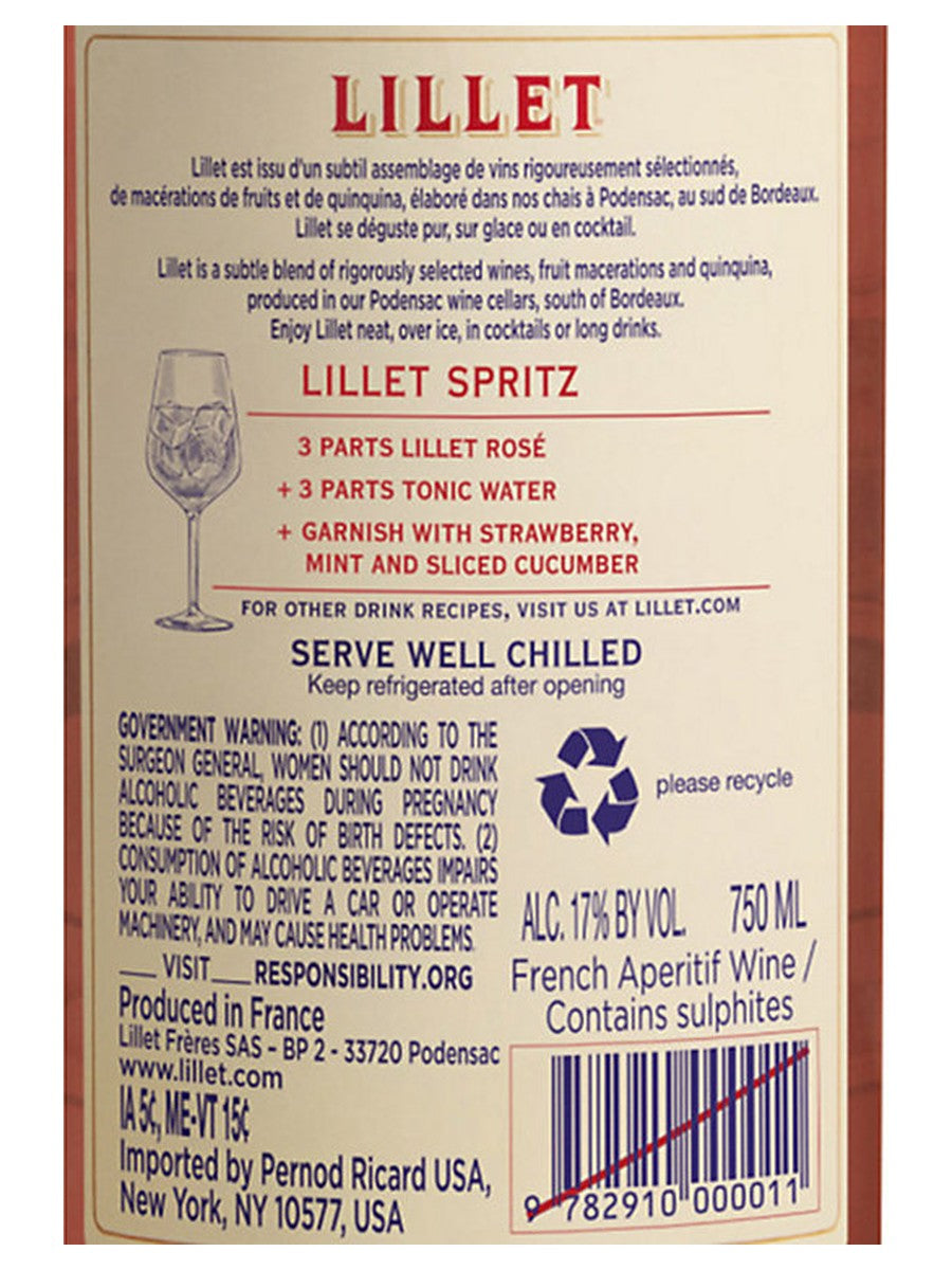 Lillet Rose 750ML