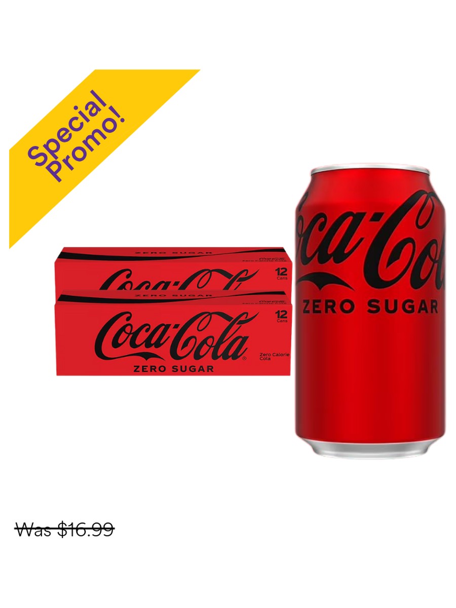 Coke Zero Can 12oz DEP
