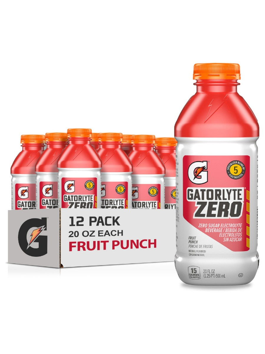 Gatorlyte Zero Fruit Punch 20oz DEP