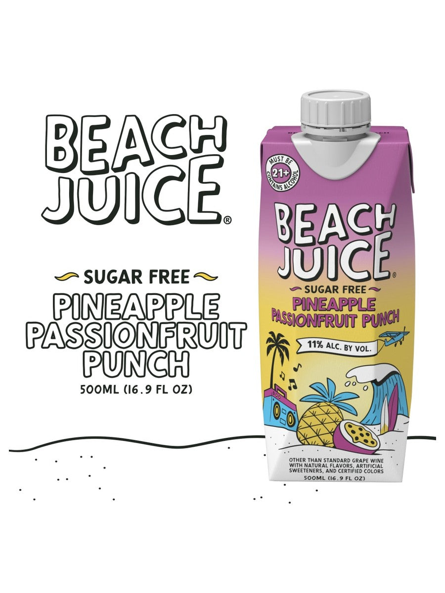 Beach Juice Pineapple Passionfruit Punch 16.9oz Tetra