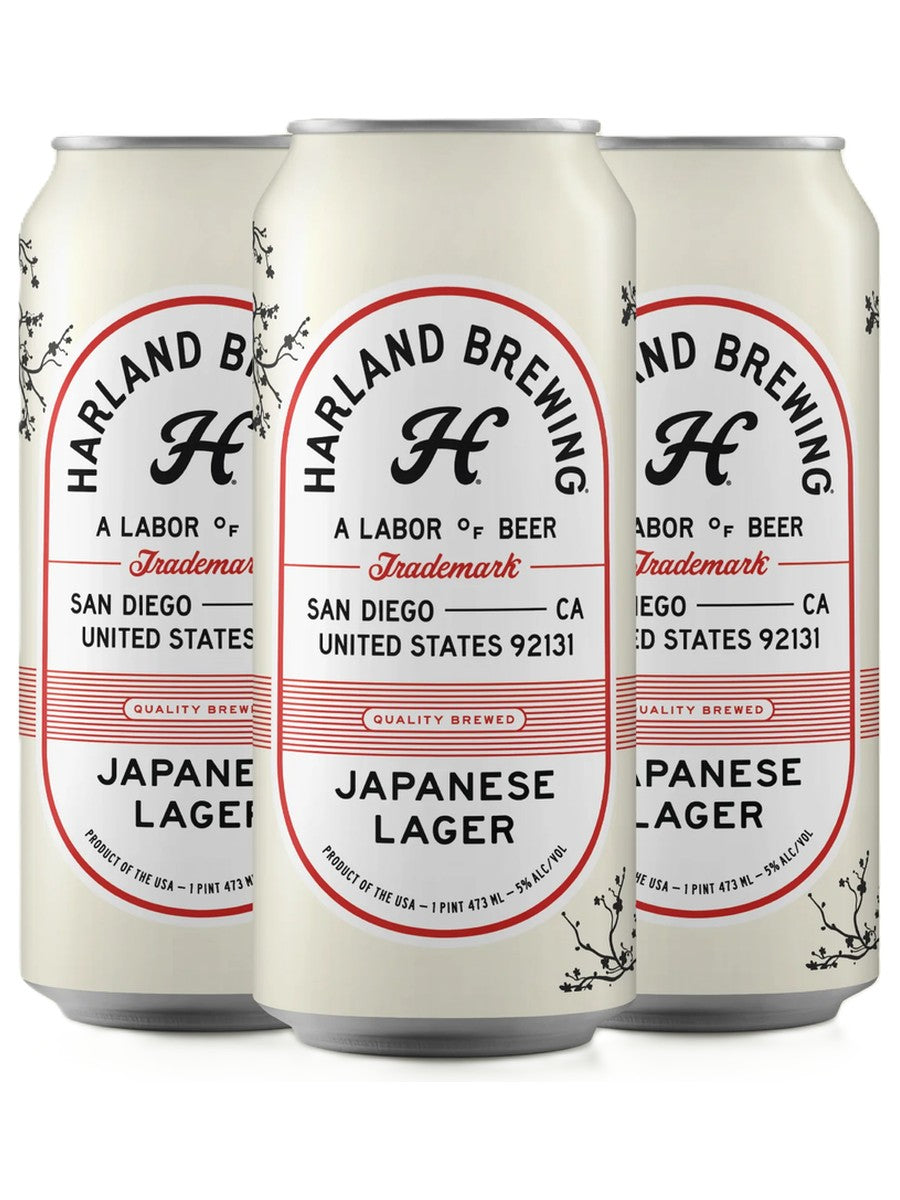 Harland Brewing Japanese Lager 4 PACK CANS