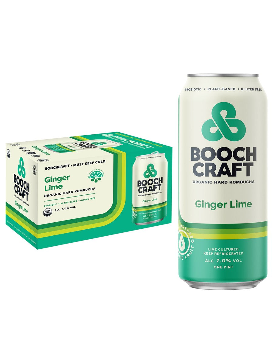 Boochcraft Ginger Lime 6 PACK CANS