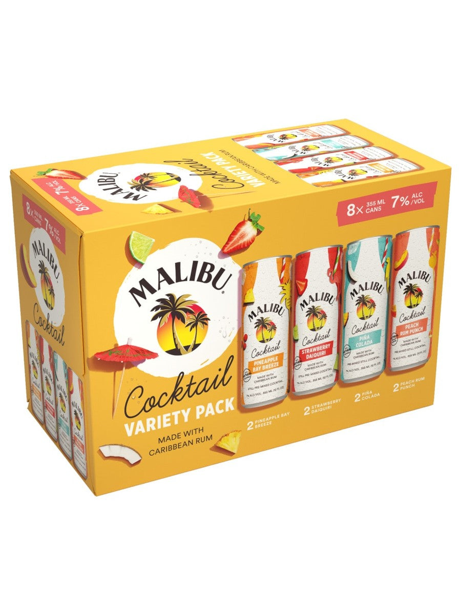 Malibu Coctails Variety Pack 8 Pack