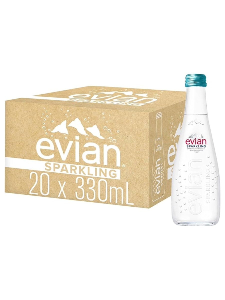 Evian Sparkling 330ML DEP