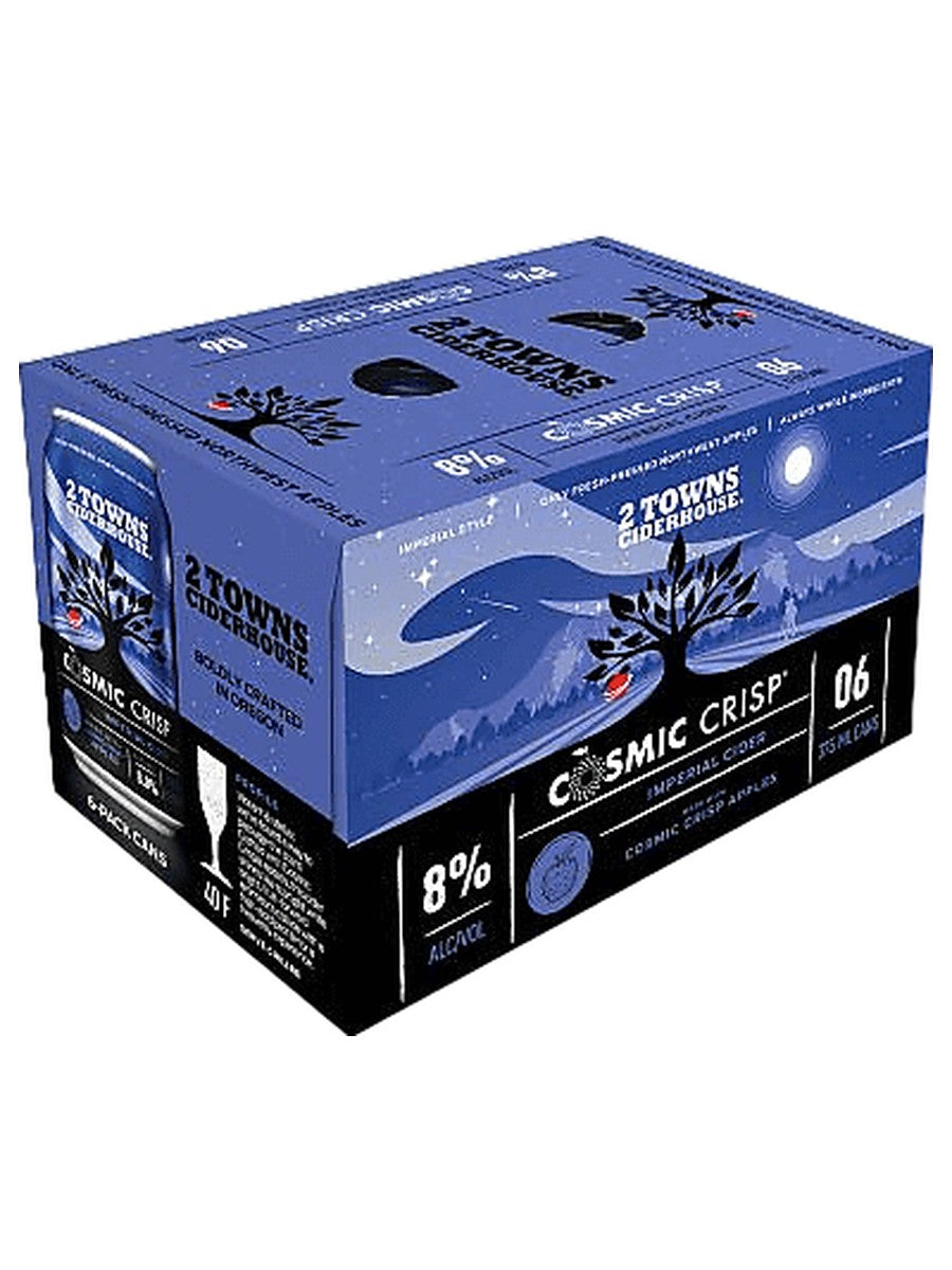 2 Towns Ciderhouse Cosmic Crisp Apple 6 PACK CANS
