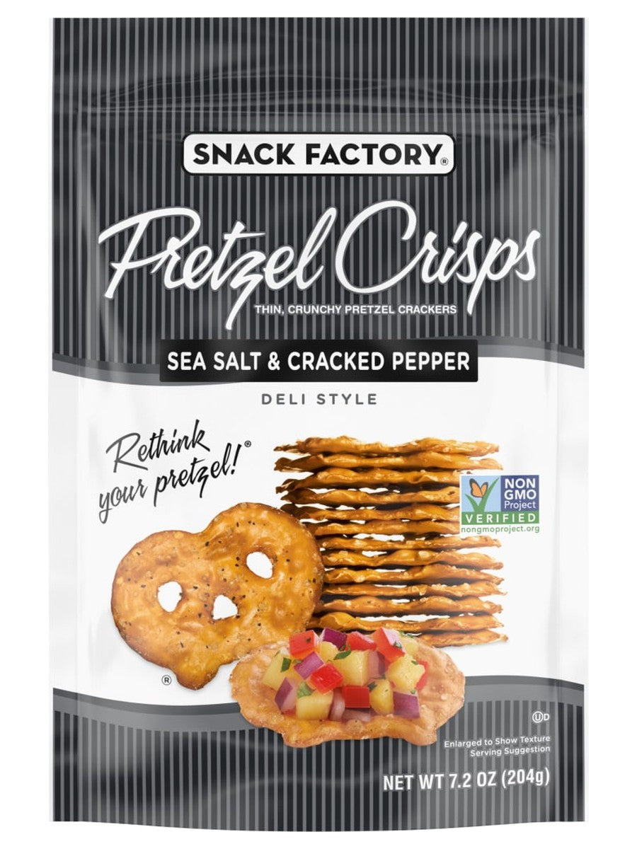 Pretzel Crisps Salt Pepper 7.2oz