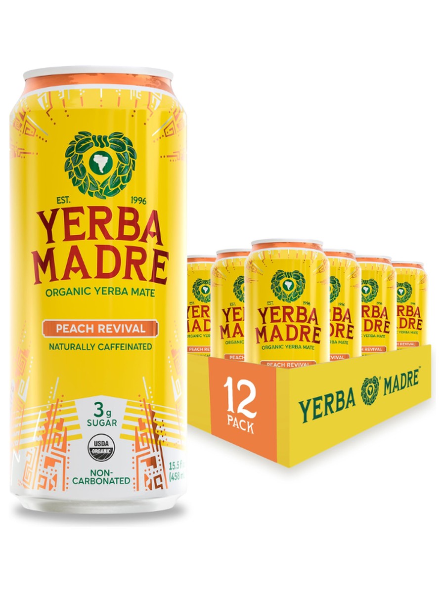 Yerba Mate Peach Revival 15oz DEP