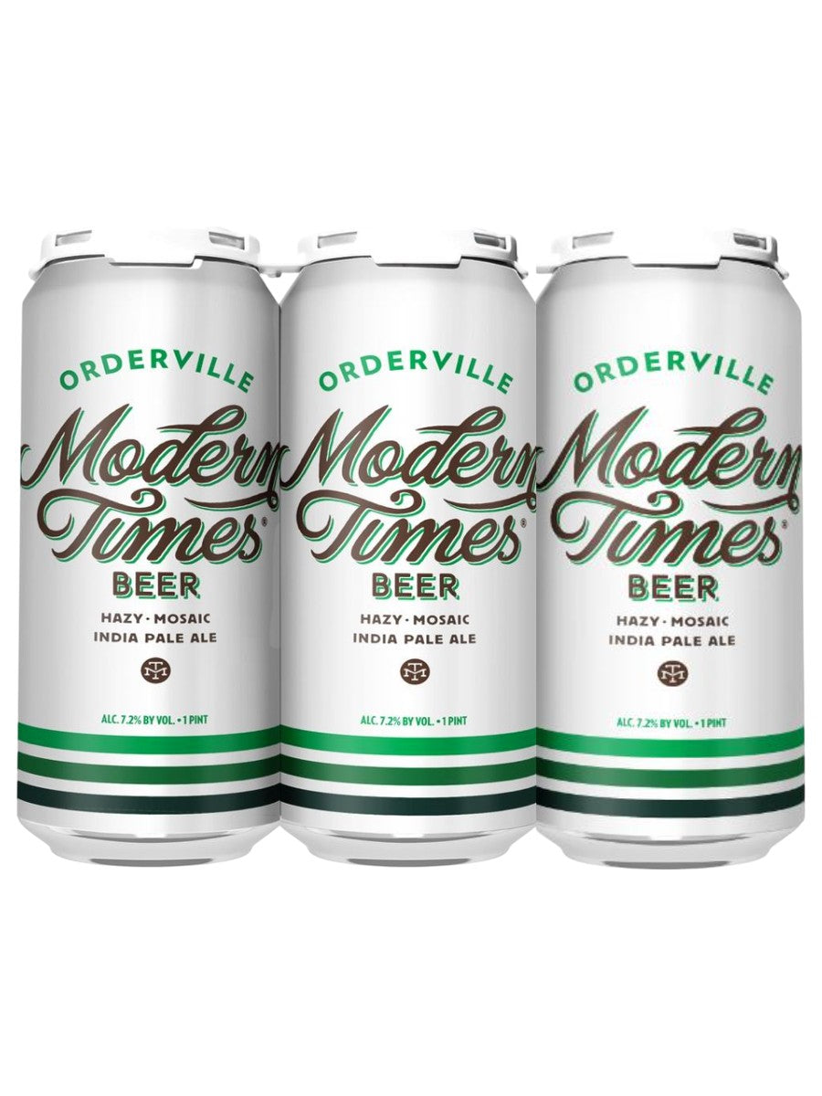 Modern Times Orderville Hazy Mosaic 6 PACK 16oz CANS