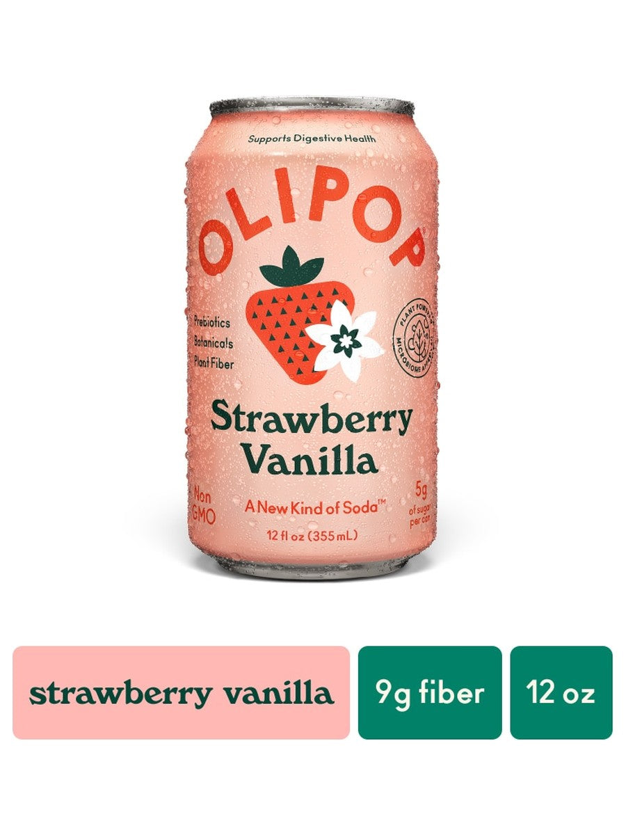 Olipop Strawberry Vanilla 12oz DEP