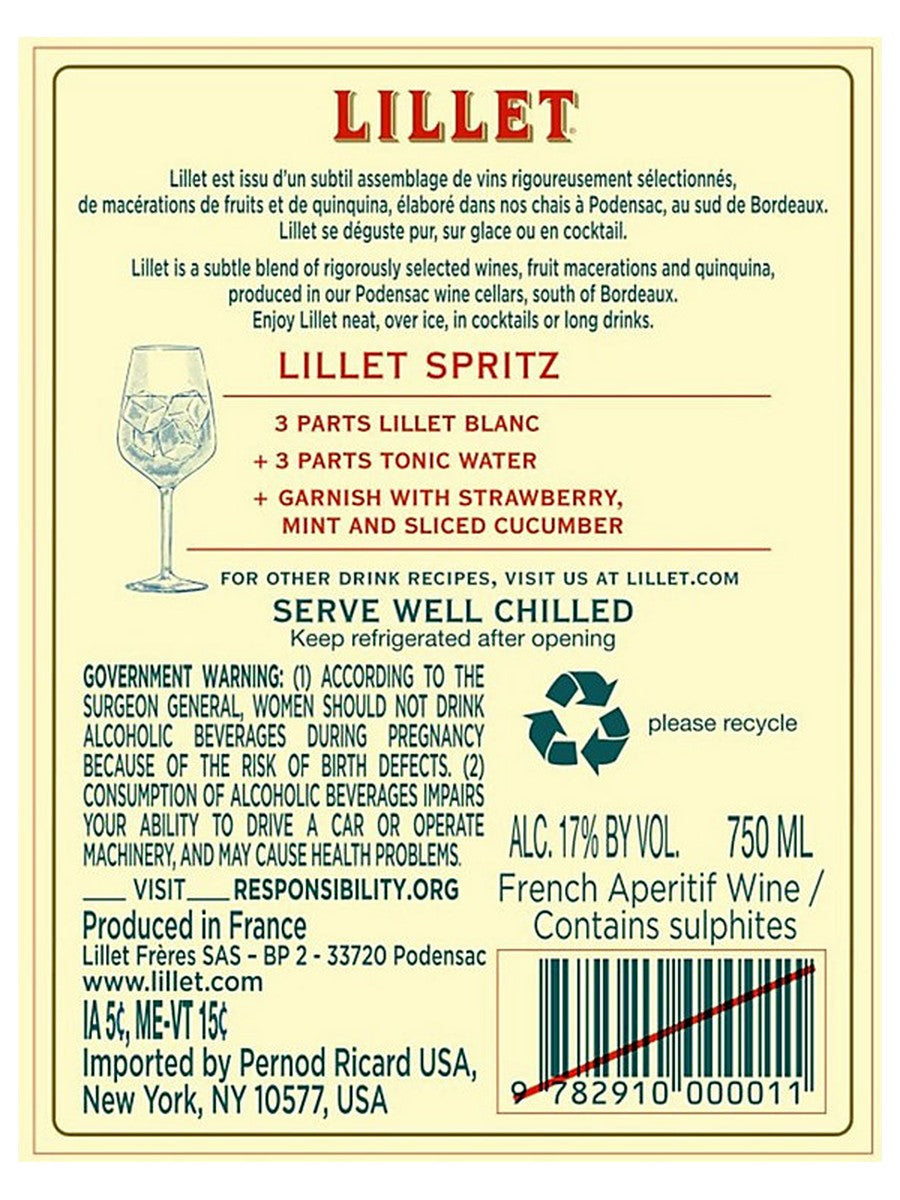 Lillet Blanc 750ML