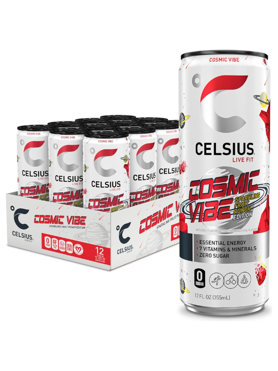 Celsius Cosmic Vibe Fruit Punch 12oz CAN DEP