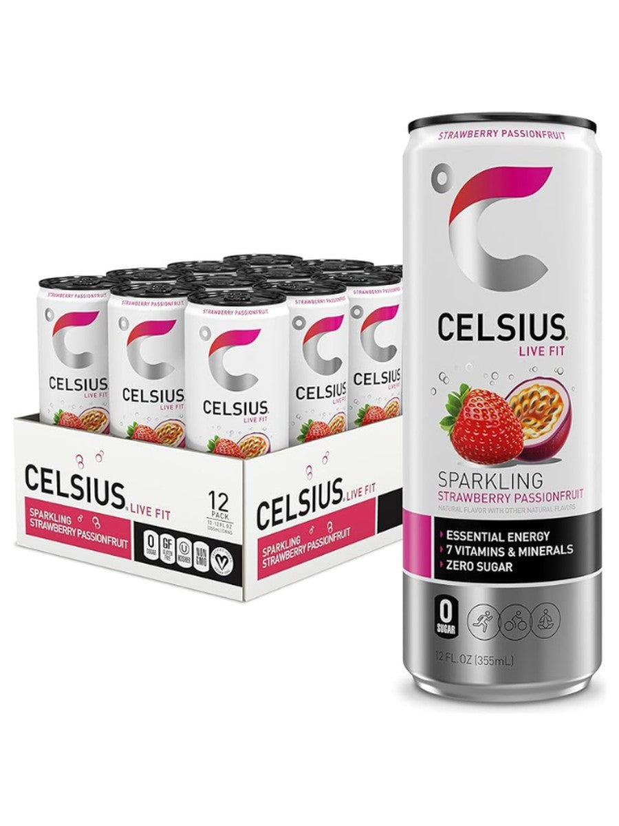 Celsius Strawberry Passionfruit 12oz CAN DEP