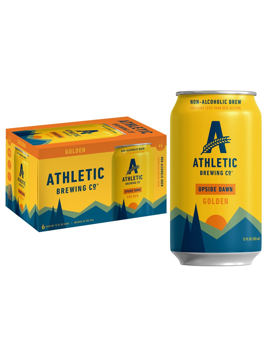 Athletic Brewing Non Alcoholic Upside Down Golden 6 PACK CANS