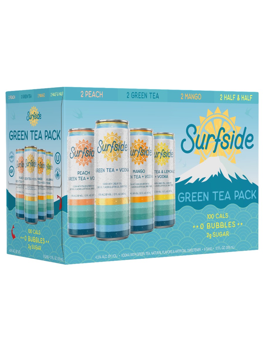 Surfside Green Tea Variety Pack 8 Pack