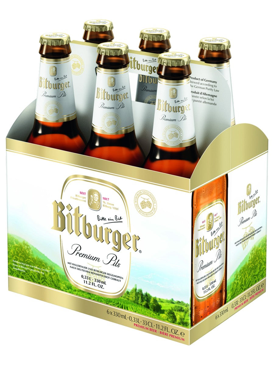 Bitburger 6 PACK BTLS