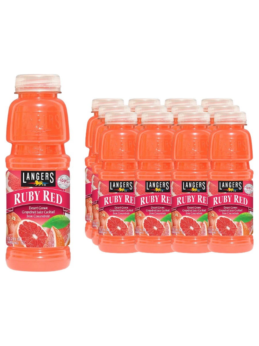 Langers Ruby Red Grapefruit 16oz DEP