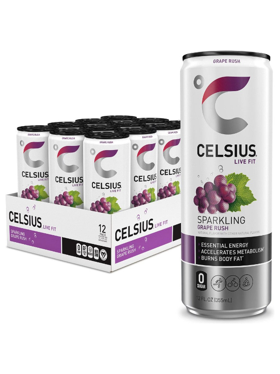 Celsius Grape Rush 12oz CAN DEP