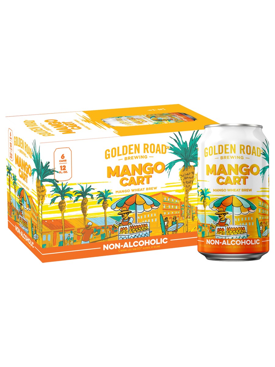Golden Road Mango Cart Non Alcoholic 6 PACK CANS